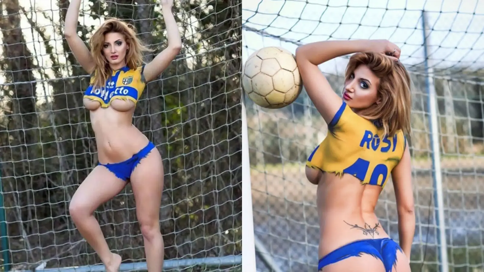 Hot girl siêu vòng một' sexy bên quả bóng tròn